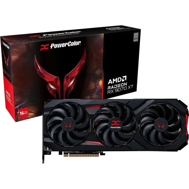 Відеокарта PowerColor PCI-E Radeon RX 9070 XT 16GB DDR6 Red Devil — фото 2