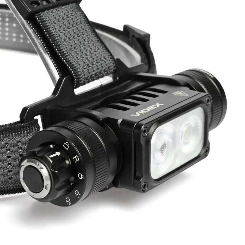 VIDEX VLF-H066A 2000Lm найкращий налобний, світлодіодний ліхтарик на акумуляторі. Якісний, потужний ліхтар відекс 066 з магнітом; Є червоне світло — фото 2