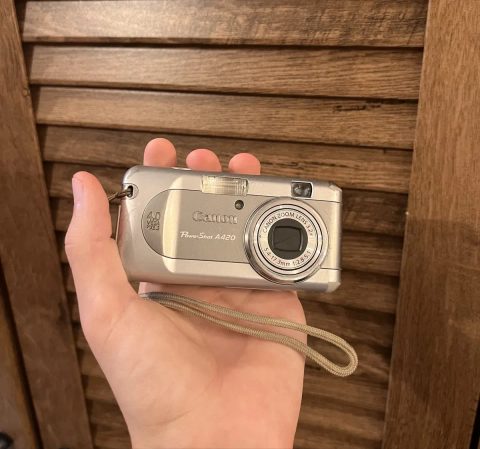 Вінтажний цифровий фотоапарат Canon PowerShot A420 / Y2K / гарний стан