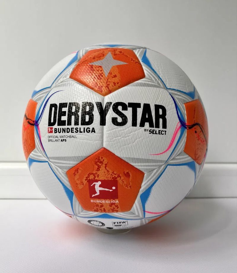 Високоякісний футбольний мяч Derbystar BundesLiga. Size 5. Термошов — фото 4