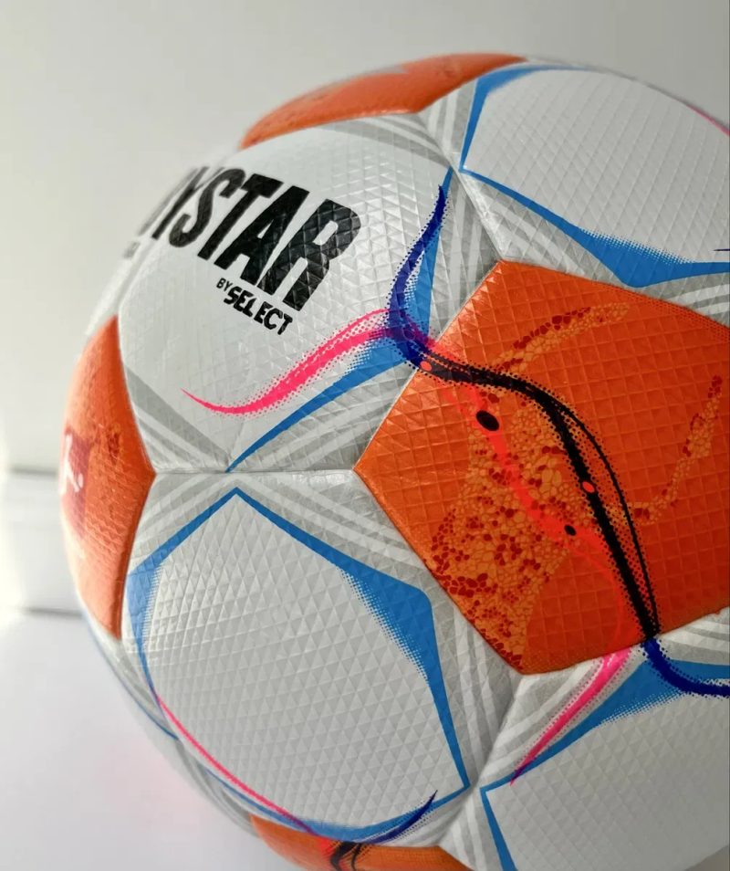 Високоякісний футбольний мяч Derbystar BundesLiga. Size 5. Термошов — фото 7