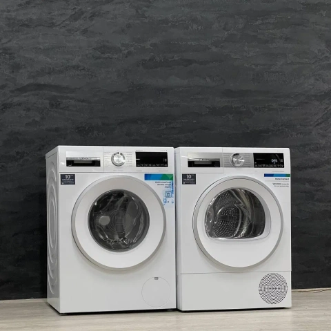Виставка Комплект Пральна +Сушильна машина Bosch 6 SERIES WGG244M90/01.. WQG235D90/01 9kg A+++