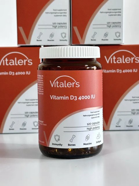 Vitaler's Witamina D3 4000 IU. Вітамін Д3 4000 120 капсул