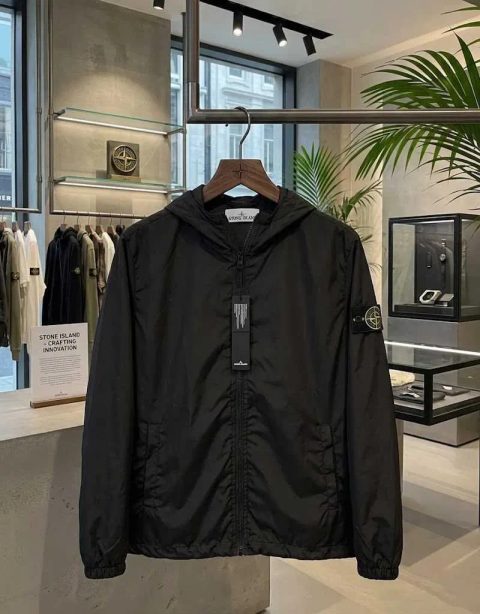 Вітровка Stone Island GoreTex • Бомбер Черный Стон Айленд • XS S M L XL XXL