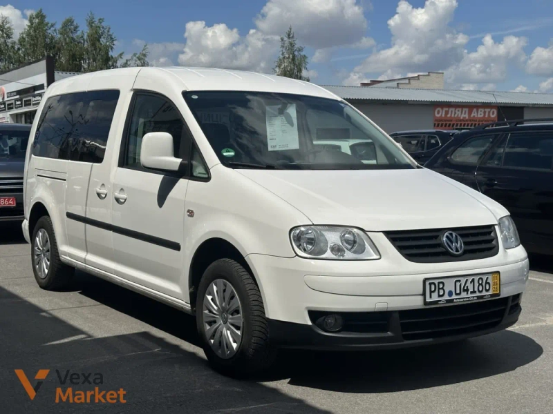Volkswagen Caddy 2008 Бензин 1.6 л Білий — фото 2