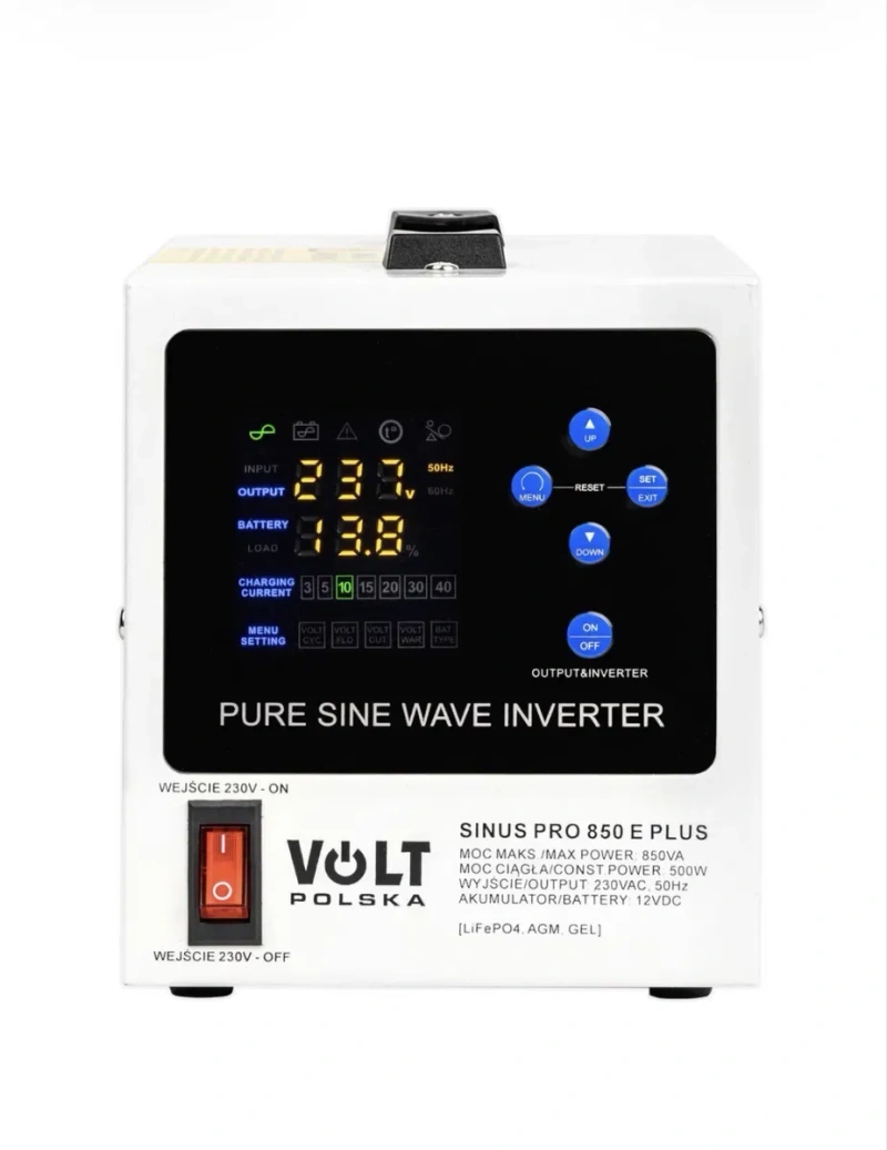Volt Polska SINUS PRO 850 E PLUS 12V AGM, GEL, LiFePO4 — фото 6