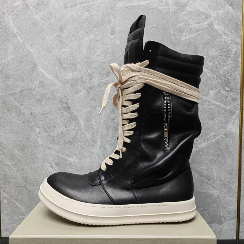 Высокаие геобаскеты рик оенс карго геобаскеты Rick Owens Cargo Geobasket Boots — фото 2