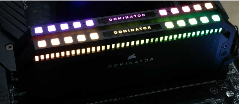 Вживане/ГАРАНТІЯ | Оперативна пам'ять DDR5 64GB [2x32GB] 6800/CL40 Corsair Dominator RGB Легко працює на 6000/CL30-36-36-76 (CMT64GX5M2B6800C40) — фото 2