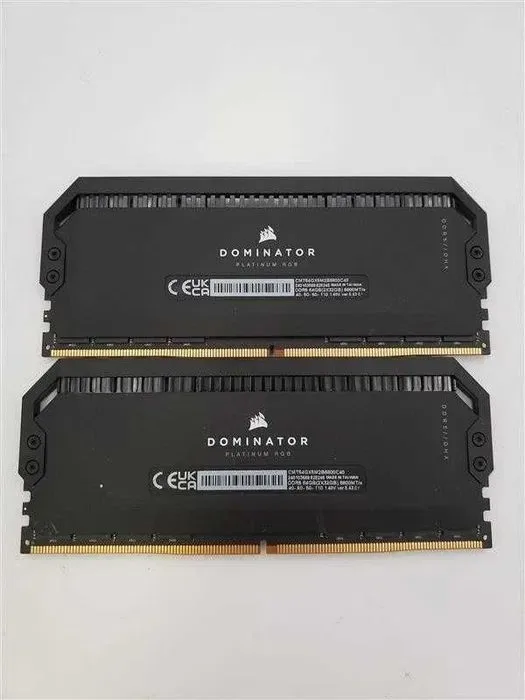 Вживане/ГАРАНТІЯ | Оперативна пам'ять DDR5 64GB [2x32GB] 6800/CL40 Corsair Dominator RGB Легко працює на 6000/CL30-36-36-76 (CMT64GX5M2B6800C40) — фото 3