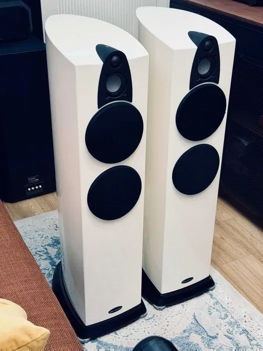 Wharfedale Jade 5 — английская напольная акустика, белый глянец, как новая ℹ️ редкая апериодическая нагрузка, 3 полосы, с коробками | Англия — фото 3