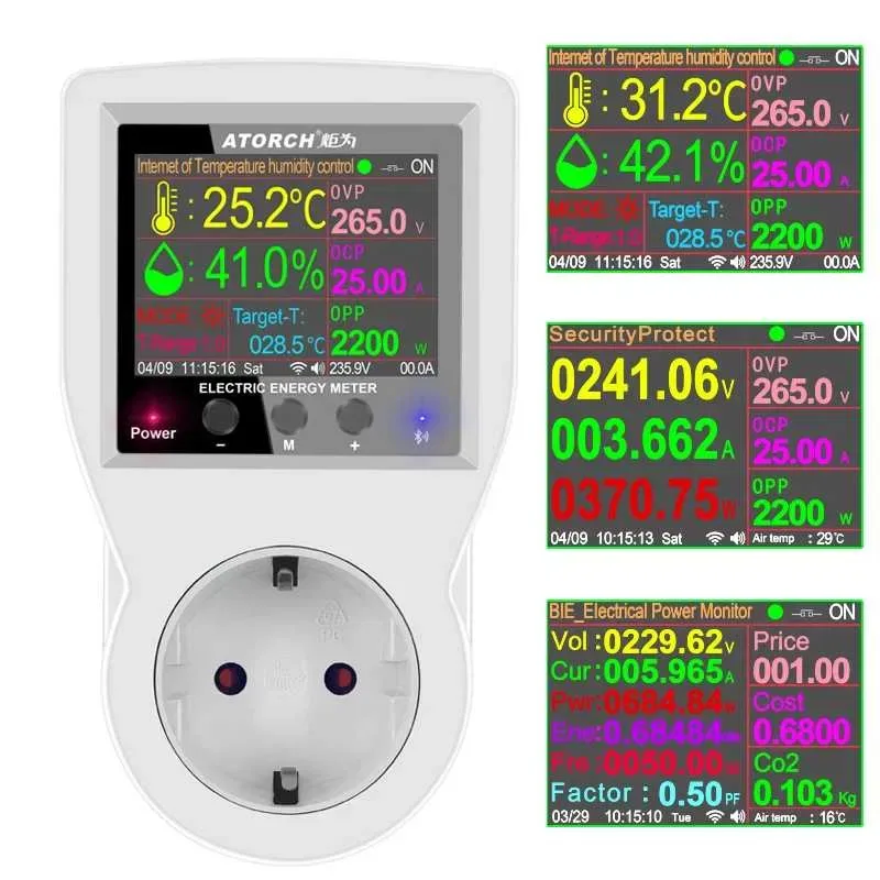WiFi Смарт розетка - ATORCH S1TW. Ватметр реле напруги термостат Керує за часом, температурою або станом мережі. — фото 6