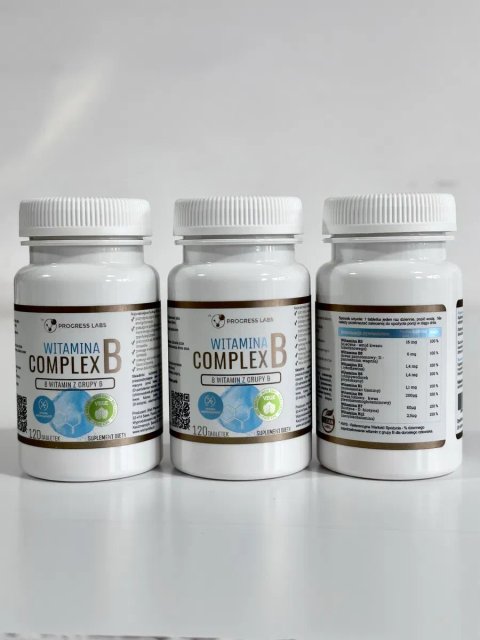 WITAMINA B Complex B1 B2 B3 B5 B6 B7 B9 B12 120шт. Вітаміни B комплекс