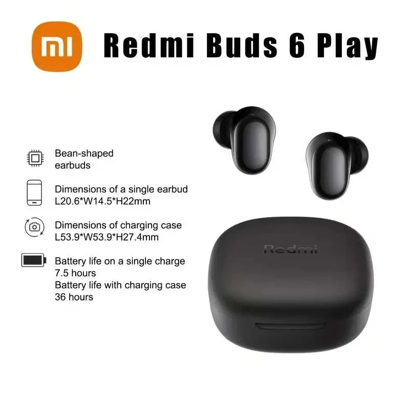 Xiaomi Redmi Buds 6 Play - бездротові навушники внутрішньоканальні — фото 2