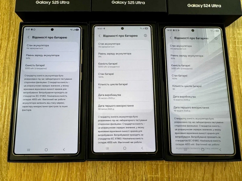 Європа Samsung Galaxy S25 Ultra 5G 12/256/512gb S938 B Батарея 100% Гарантія — фото 4