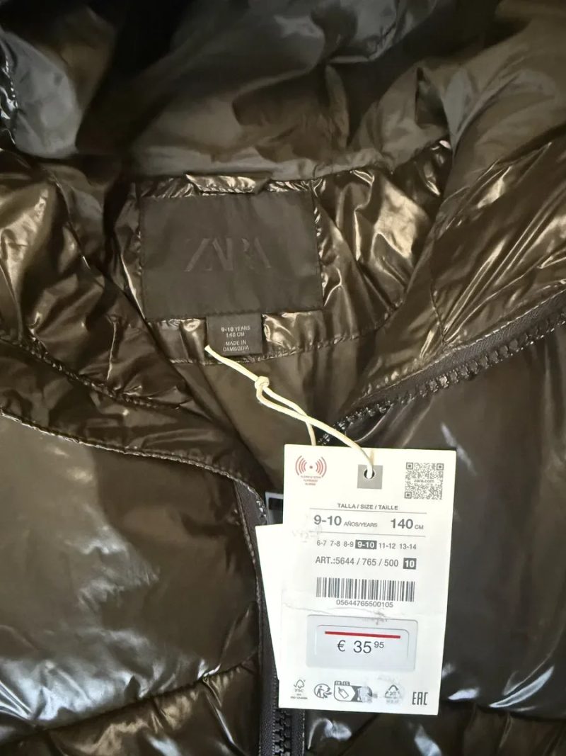 ZARA куртка для дівчинки, 122 см, пуховик, зима — фото 6