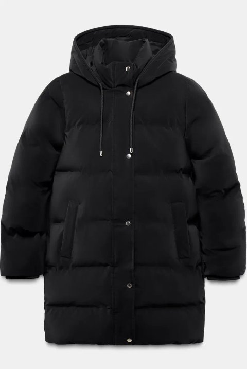 Zara подовжена куртка анорак з прогумованої тканини, кольори, розміри