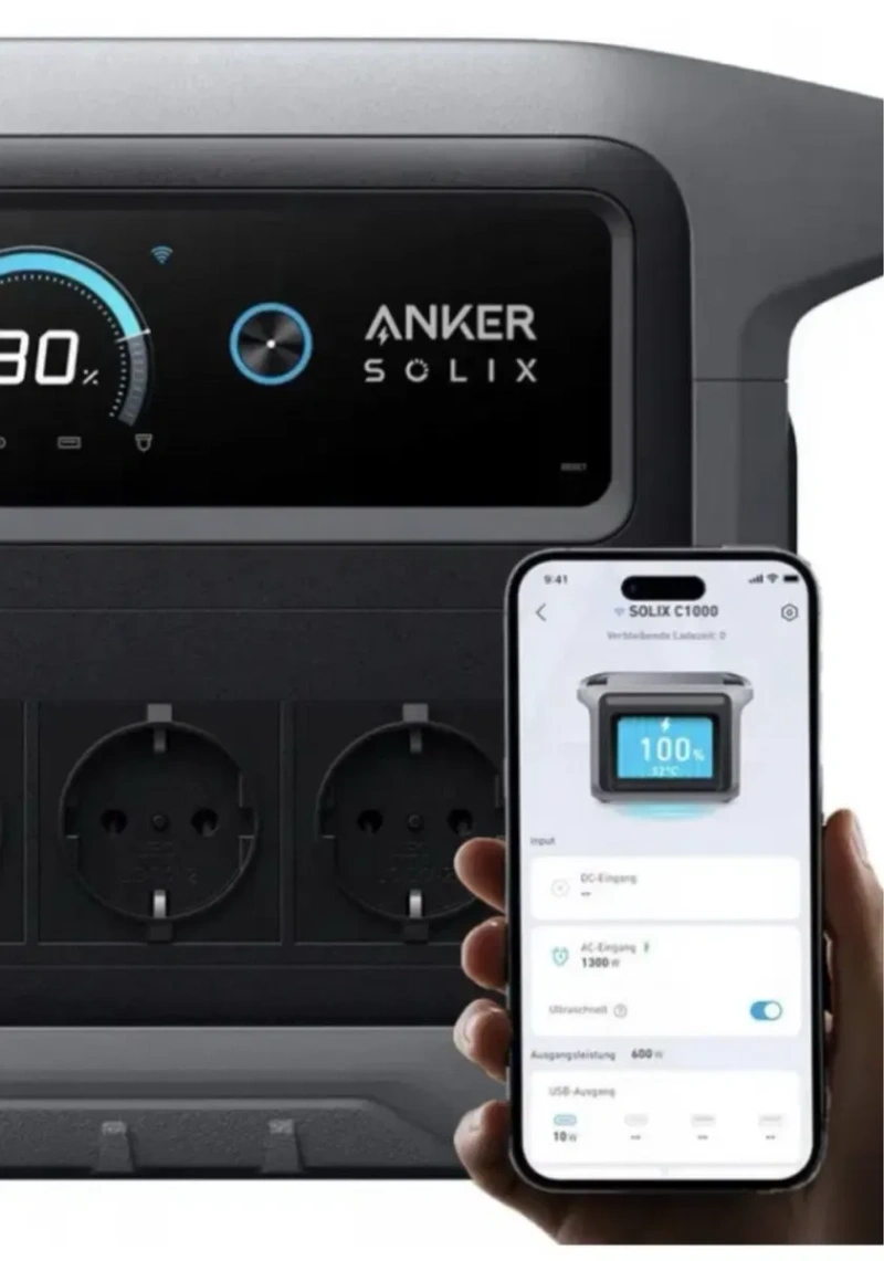 Зарядна станція Anker SOLIX C1000X Gen2 / 2000 Вт 1024 Вт⋅год LiFePO4 — фото 2