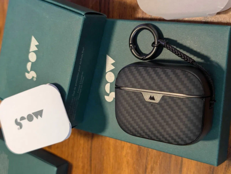Защитный кейс "Mous" Aramid Fibre к наушникам Apple AirPods Pro 1 и 2 — фото 4