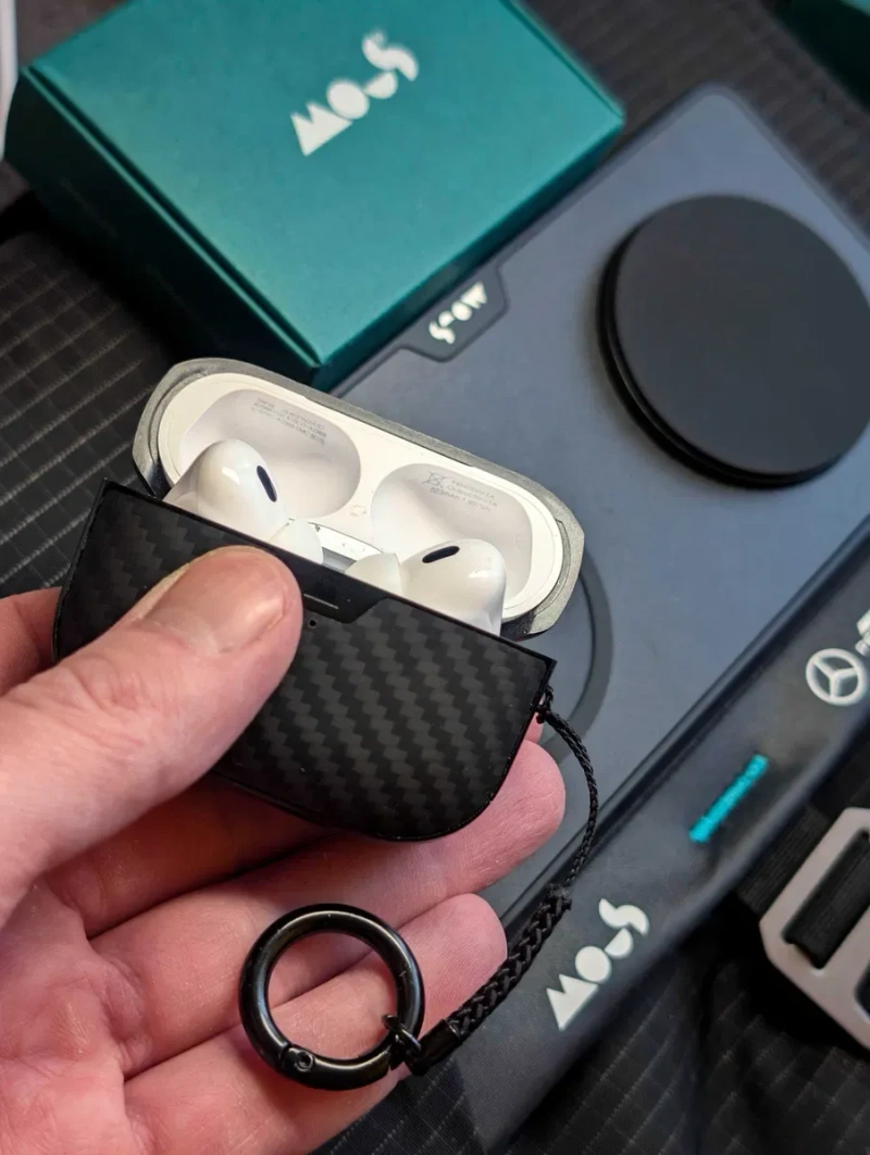 Защитный кейс "Mous" Aramid Fibre к наушникам Apple AirPods Pro 1 и 2 — фото 7