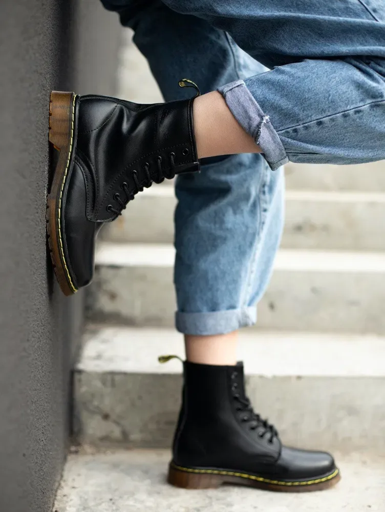 Женские Кожаные Ботинки Dr.Martens Доктор Мартинс — фото 3
