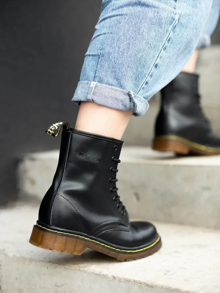 Женские Кожаные Ботинки Dr.Martens Доктор Мартинс — фото 5