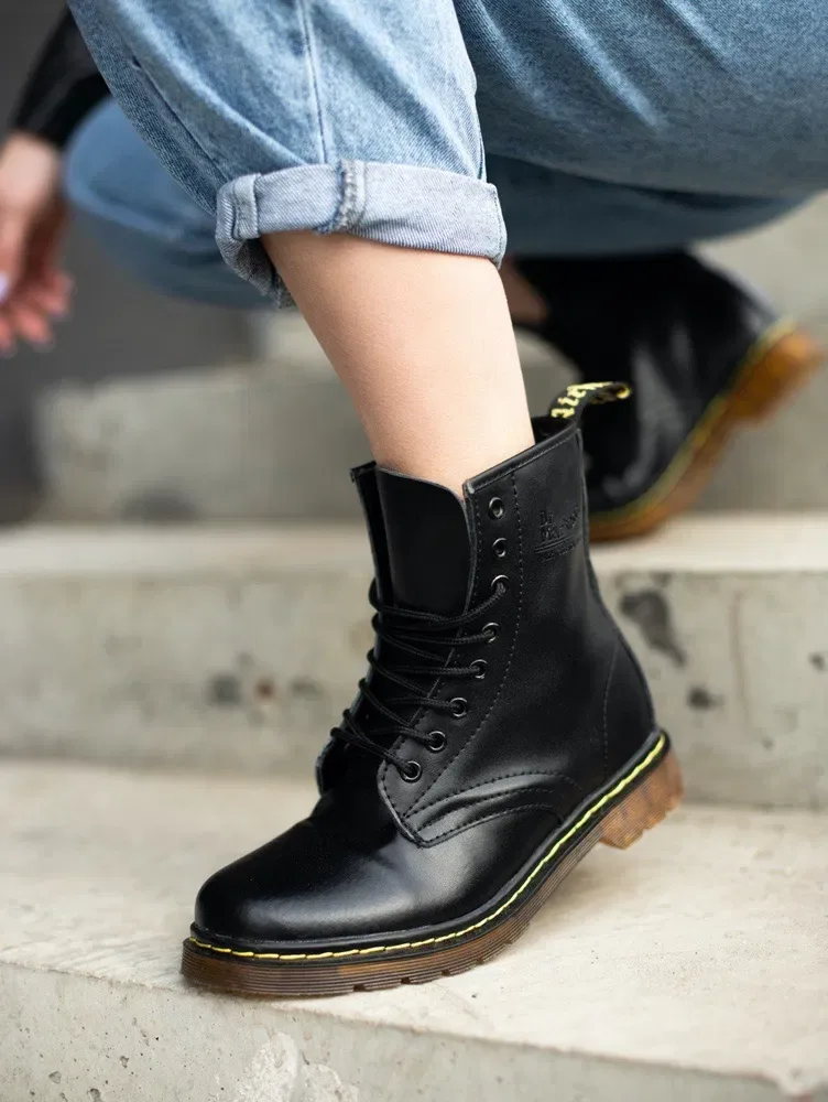 Женские Кожаные Ботинки Dr.Martens Доктор Мартинс — фото 7
