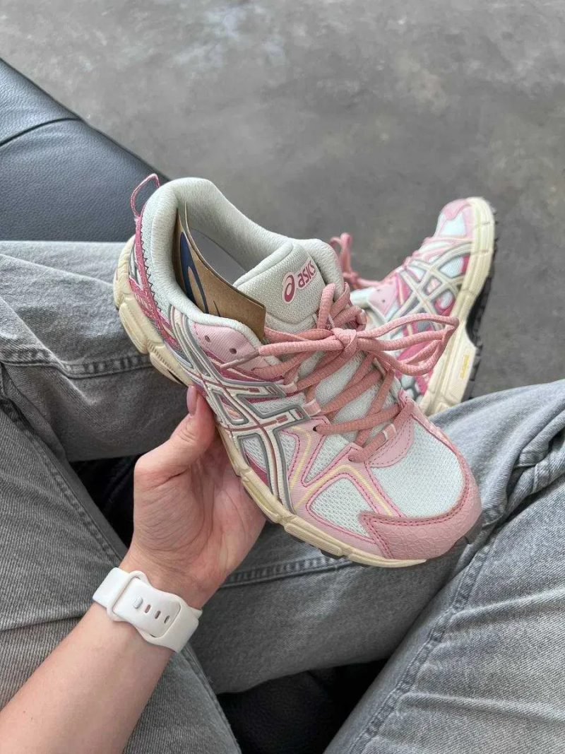 Женские кроссовки Asics Gel-Kahana 8 White Pink / Асикс Гель Кахана 8 белые розовый 36 37 38 39 40 41 — фото 2