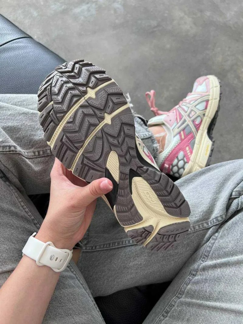 Женские кроссовки Asics Gel-Kahana 8 White Pink / Асикс Гель Кахана 8 белые розовый 36 37 38 39 40 41 — фото 5