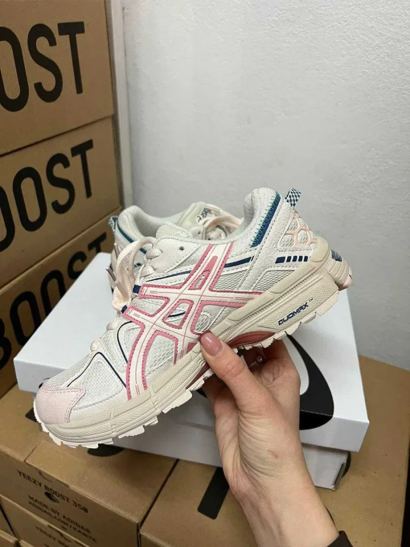 Женские кроссовки Asics Gel-Kahana 8 White Pink / Асикс Гель Кахана 8 белые розовый 36 37 38 39 40 41 — фото 5