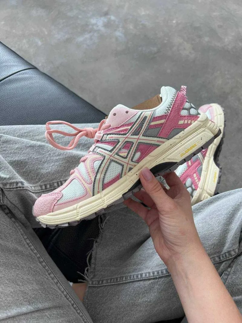 Женские кроссовки Asics Gel-Kahana 8 White Pink / Асикс Гель Кахана 8 белые розовый 36 37 38 39 40 41 — фото 6