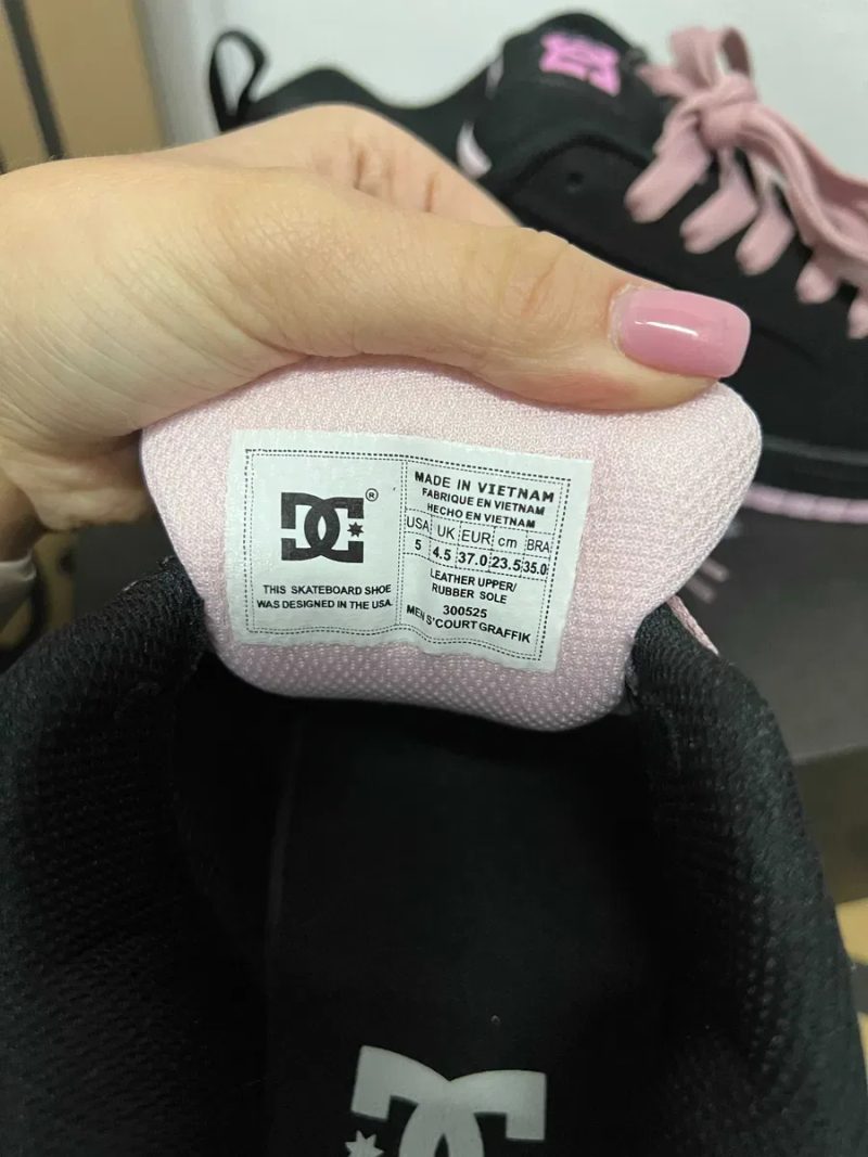 Женские кроссовки DC Shoes Court Graffik "Black Pink" Размеры 36-41 — фото 2