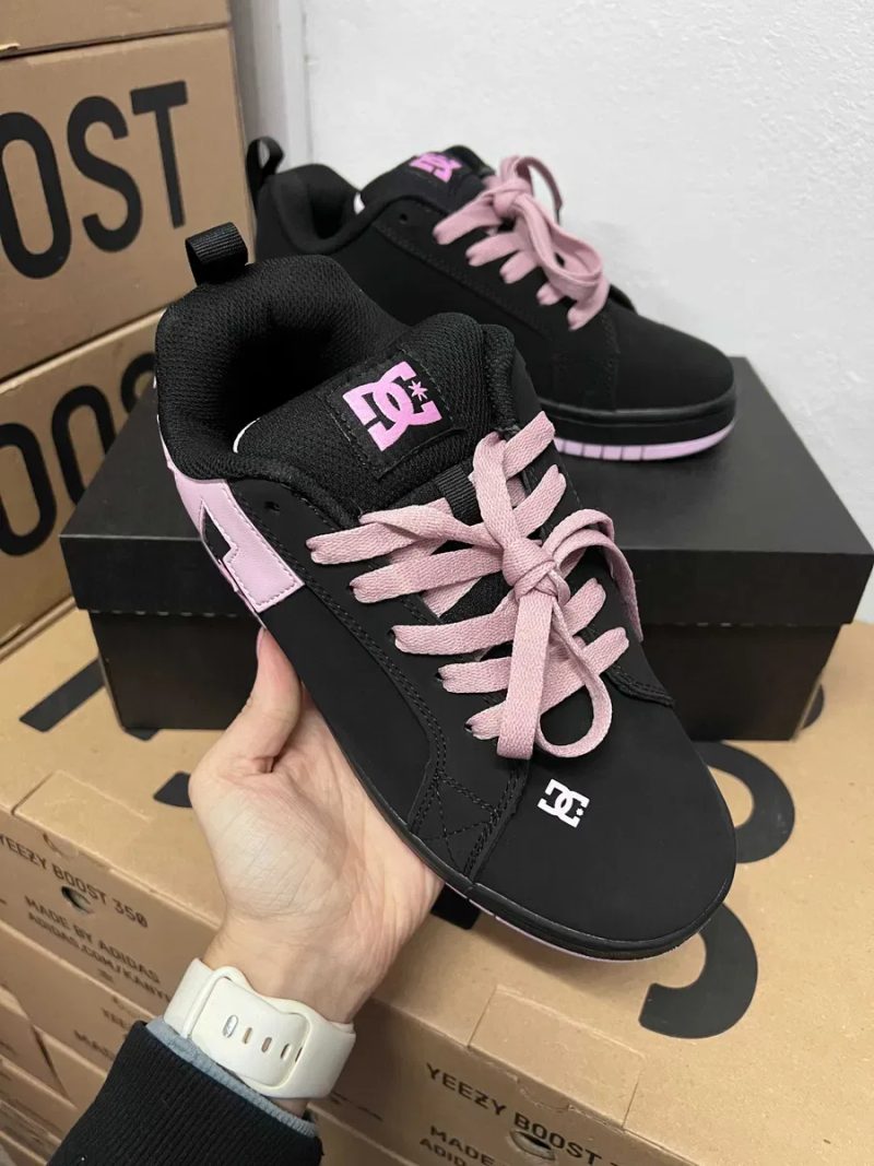 Женские кроссовки DC Shoes Court Graffik "Black Pink" Размеры 36-41 — фото 4