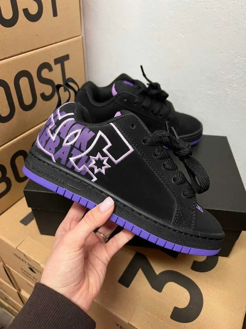 Женские кроссовки DC Shoes Court Graffik "Black Purple" 36-41 — фото 3