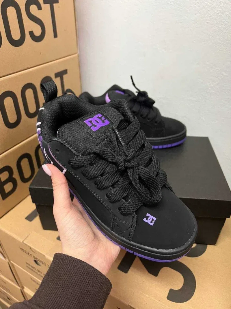 Женские кроссовки DC Shoes Court Graffik "Black Purple" 36-41 — фото 5