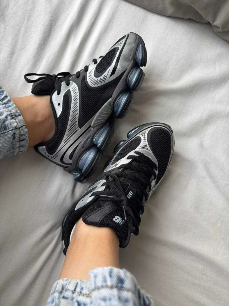 Женские кроссовки New Balance 2000 Silver Black / Нью Беленс 2000 серые черные 36 37 38 39 40 41 — фото 5