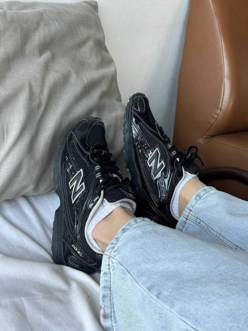 Женские кроссовки New Balance 204L Black / Нью Беленс 204Л черные 36 37 38 39 40 41 — фото 7