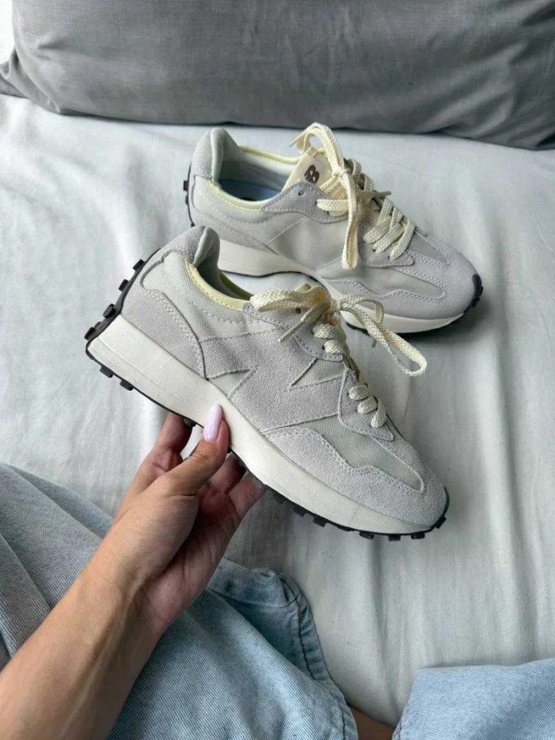 Женские кроссовки New Balance 327 beige / Нью Беленс 327 бежевые 36 37 38 39 40 — фото 4