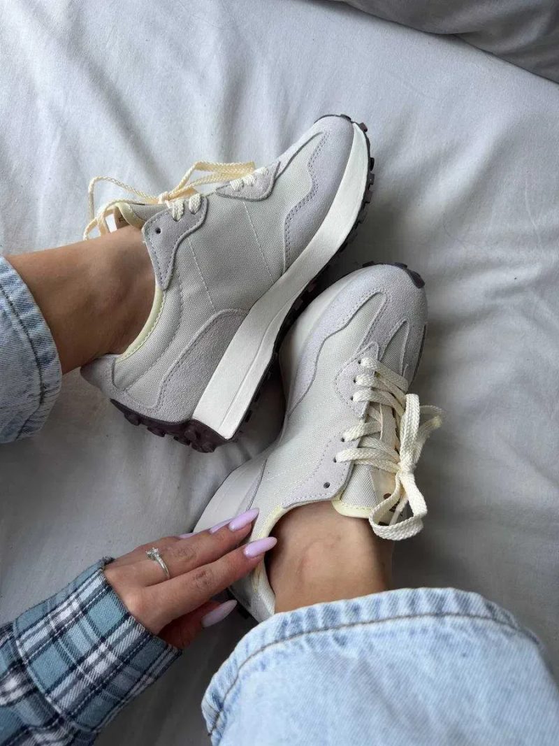 Женские кроссовки New Balance 327 beige / Нью Беленс 327 бежевые 36 37 38 39 40 — фото 5