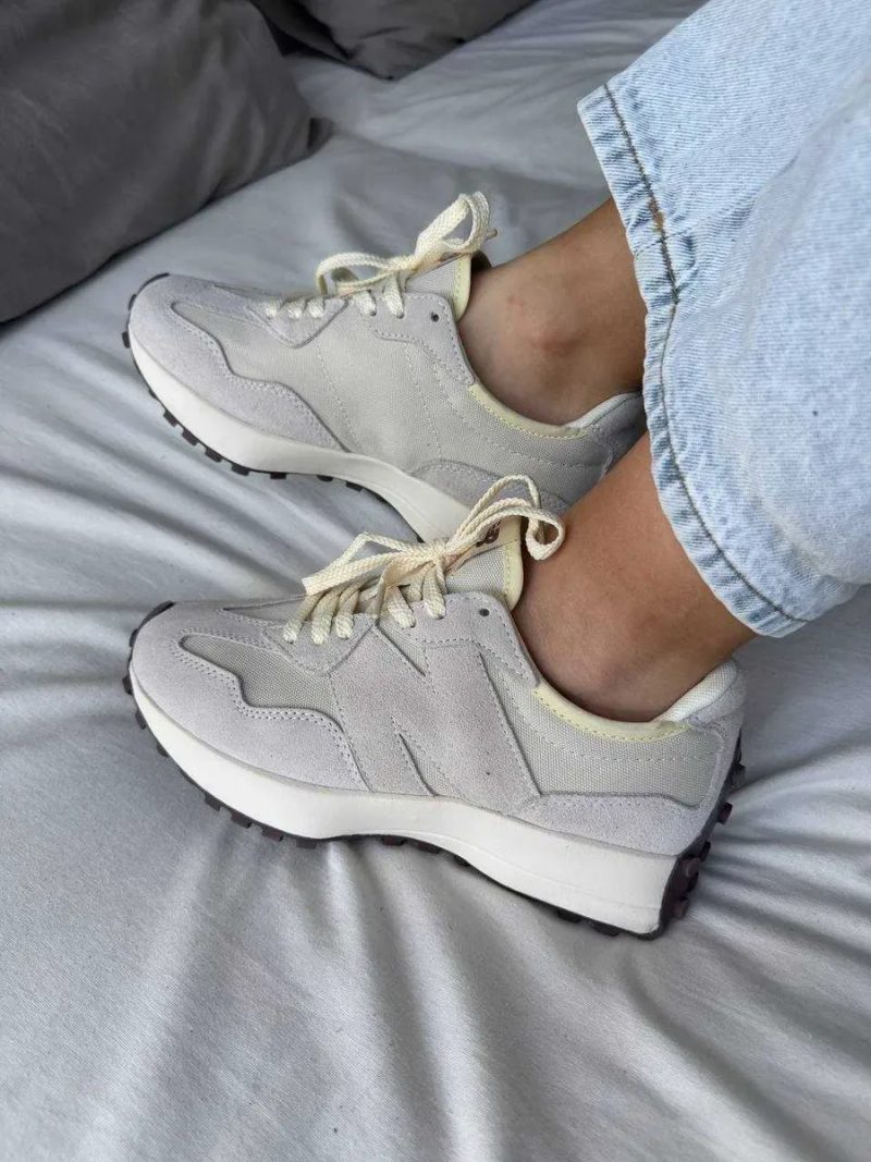 Женские кроссовки New Balance 327 beige / Нью Беленс 327 бежевые 36 37 38 39 40 — фото 6
