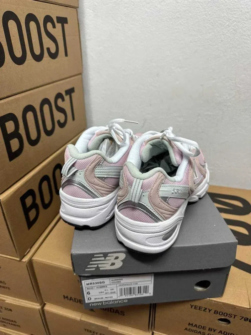 Женские кроссовки New balance 530 pink white / Нью Беленс 530 розовые белые 36 37 38 39 40 — фото 2