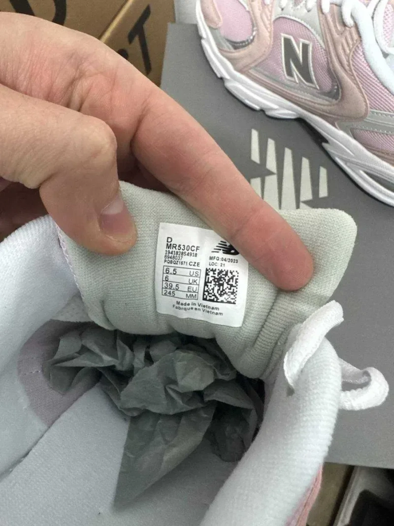 Женские кроссовки New balance 530 pink white / Нью Беленс 530 розовые белые 36 37 38 39 40 — фото 3