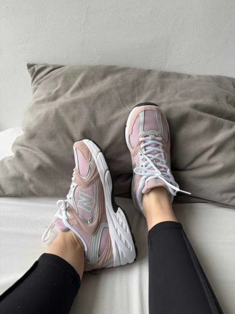 Женские кроссовки New balance 530 pink white / Нью Беленс 530 розовые белые 36 37 38 39 40 — фото 5