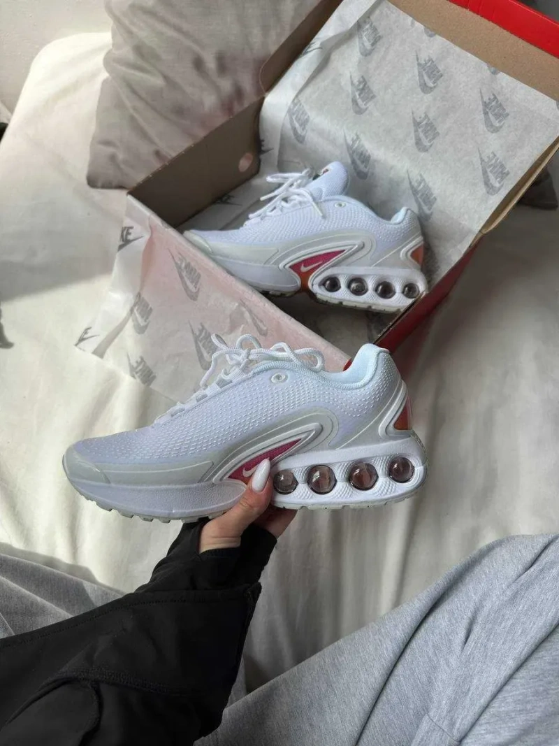 Женские кроссовки Nike Air Max DN White Pink / Найк DN белые розовый 36 37 38 39 40 — фото 3