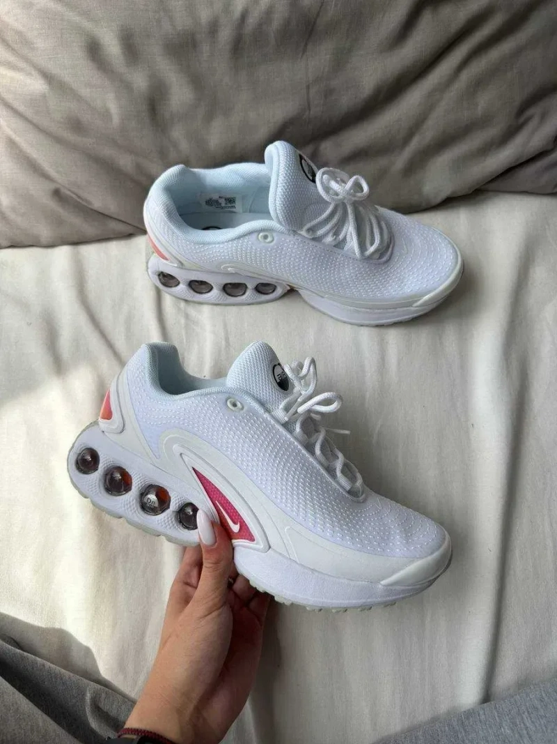 Женские кроссовки Nike Air Max DN White Pink / Найк DN белые розовый 36 37 38 39 40 — фото 4