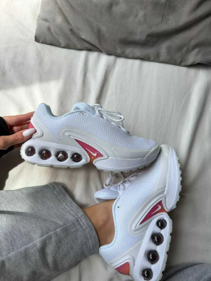 Женские кроссовки Nike Air Max DN White Pink / Найк DN белые розовый 36 37 38 39 40 — фото 8