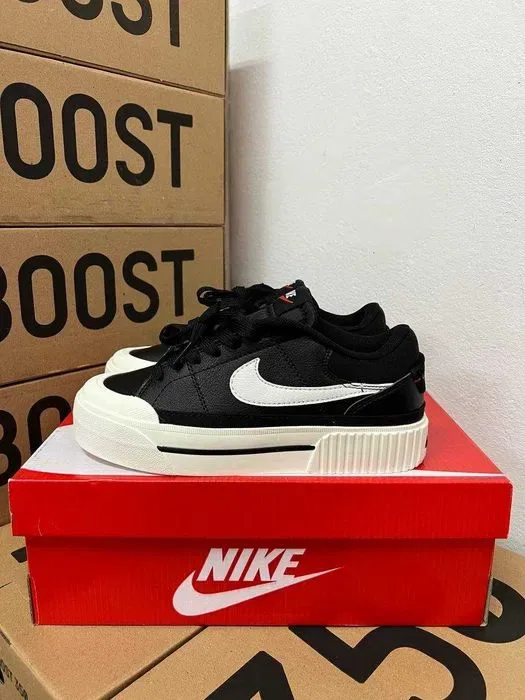 Женские кроссовки Nike Court Vision black / Найк Корт вижн черные 36 37 38 39 40 — фото 3