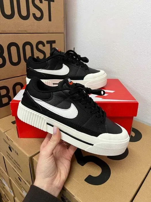 Женские кроссовки Nike Court Vision black / Найк Корт вижн черные 36 37 38 39 40 — фото 5