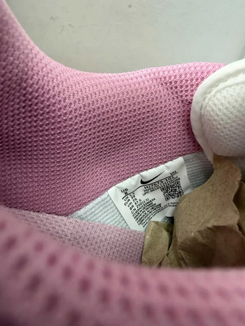 Женские кроссовки Nike Dunk low pink white / Найк СБ Данки розовые замшевые 36 37 38 39 40 — фото 4