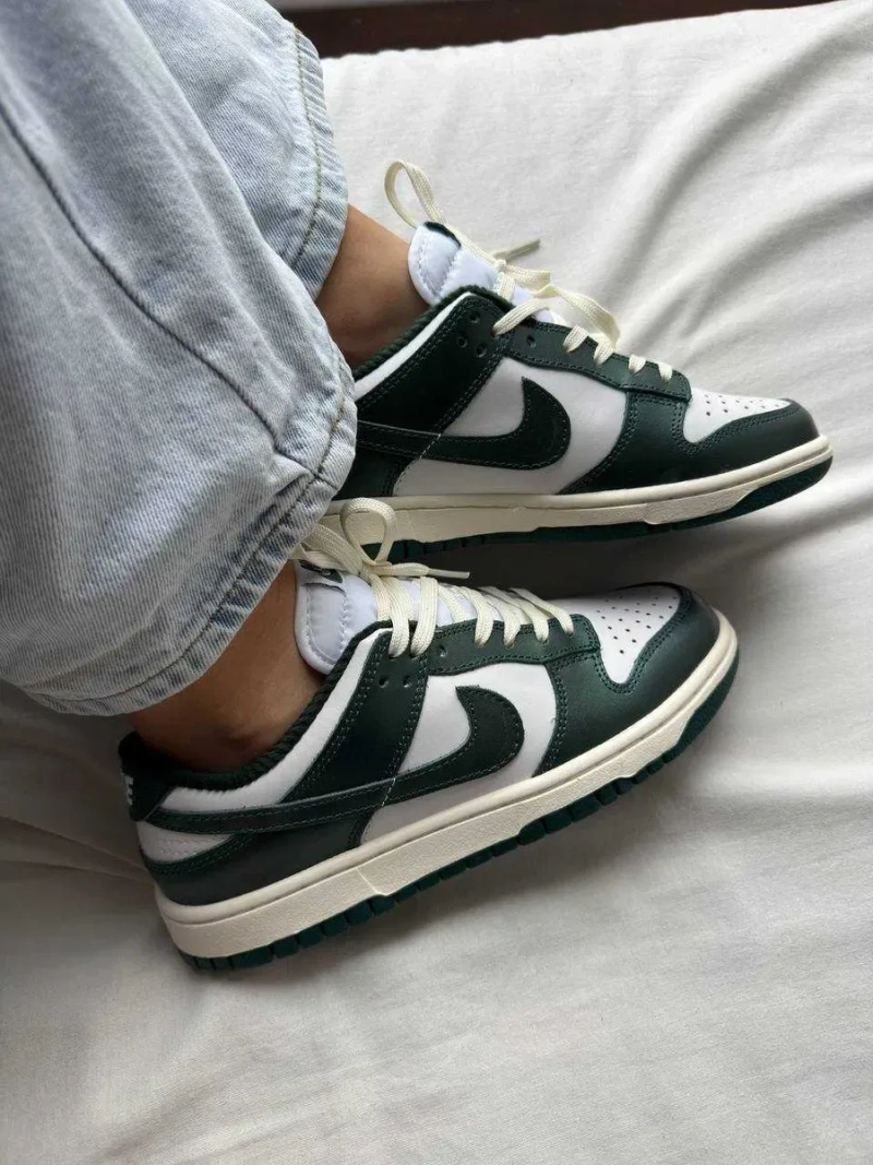 Женские кроссовки Nike Dunk SB low Chameleon Green / Найк Данк хамелеон зеленые 36 37 38 39 40 — фото 7