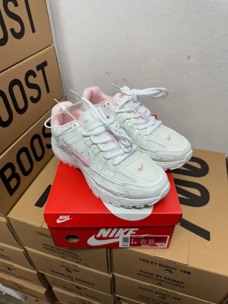 Женские кроссовки Nike P-6000 White Pink / Найк П-6000 белые розовые 36 37 38 39 40 — фото 2